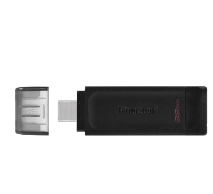 KINGSTON - Clef USB-C 32GB USB 3.2 DataTraveler 70 (Type C) - Webeex  Informatique