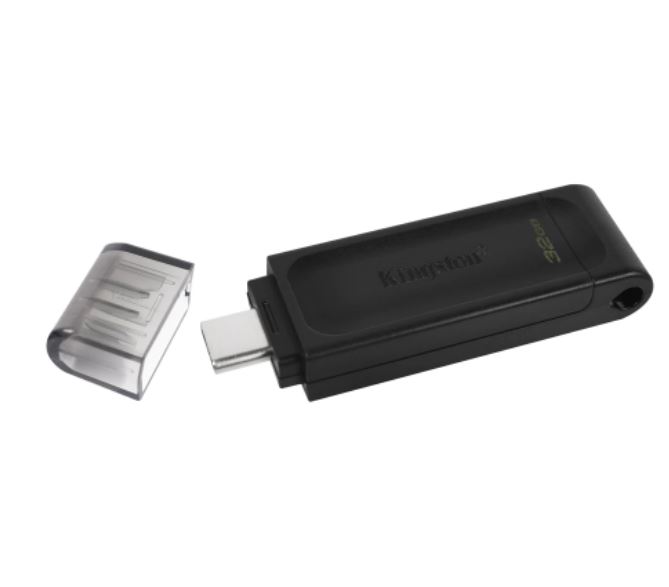 KINGSTON - Clef USB-C 32GB USB 3.2 DataTraveler 70 (Type C) - Webeex  Informatique