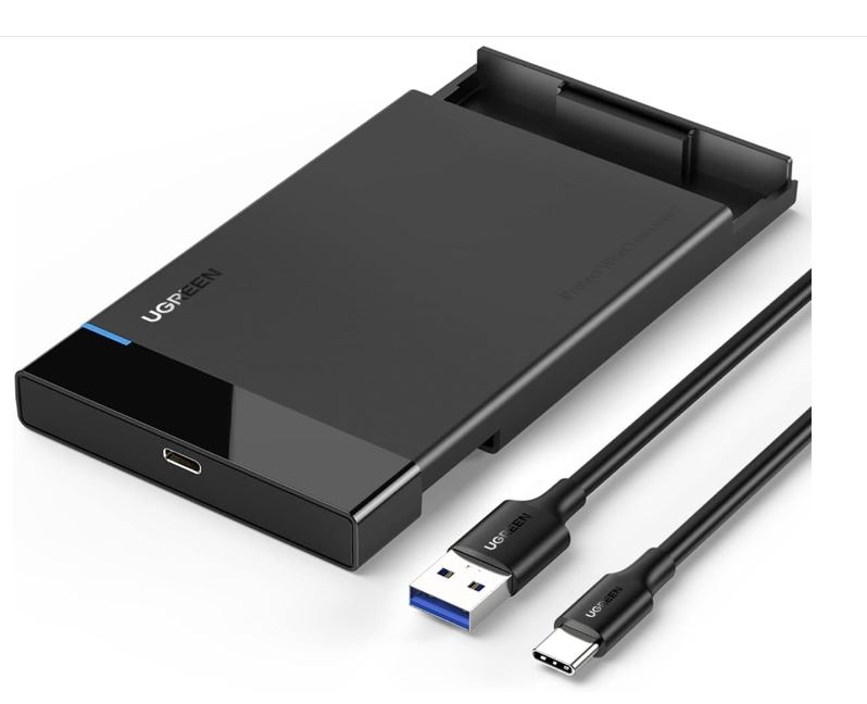 UGREEN - Boîtier de disque dur externe SSD ou HDD 2,5 SATA - USB-C - Noir  - Webeex Informatique