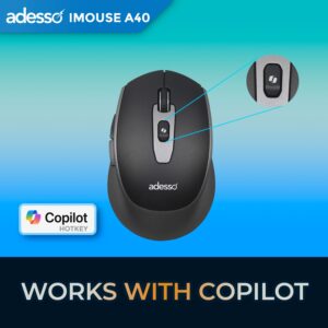 Souris sans fil Adesso A40 – Bluetooth et 2,4 GHz