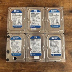 Western Digital - Lot de six disque dur de 500 Go - modèles variées - Usagé