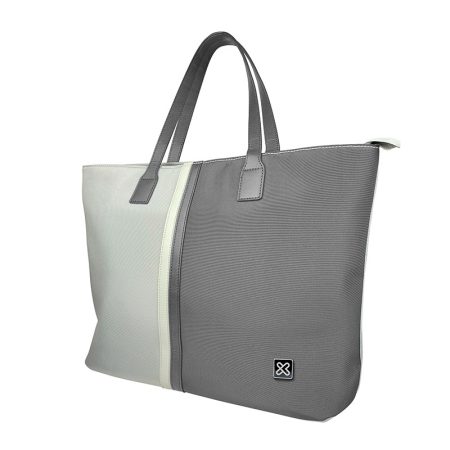 Sac pour portable Klip Xtreme Capri 15,6 po – Gris et blanc