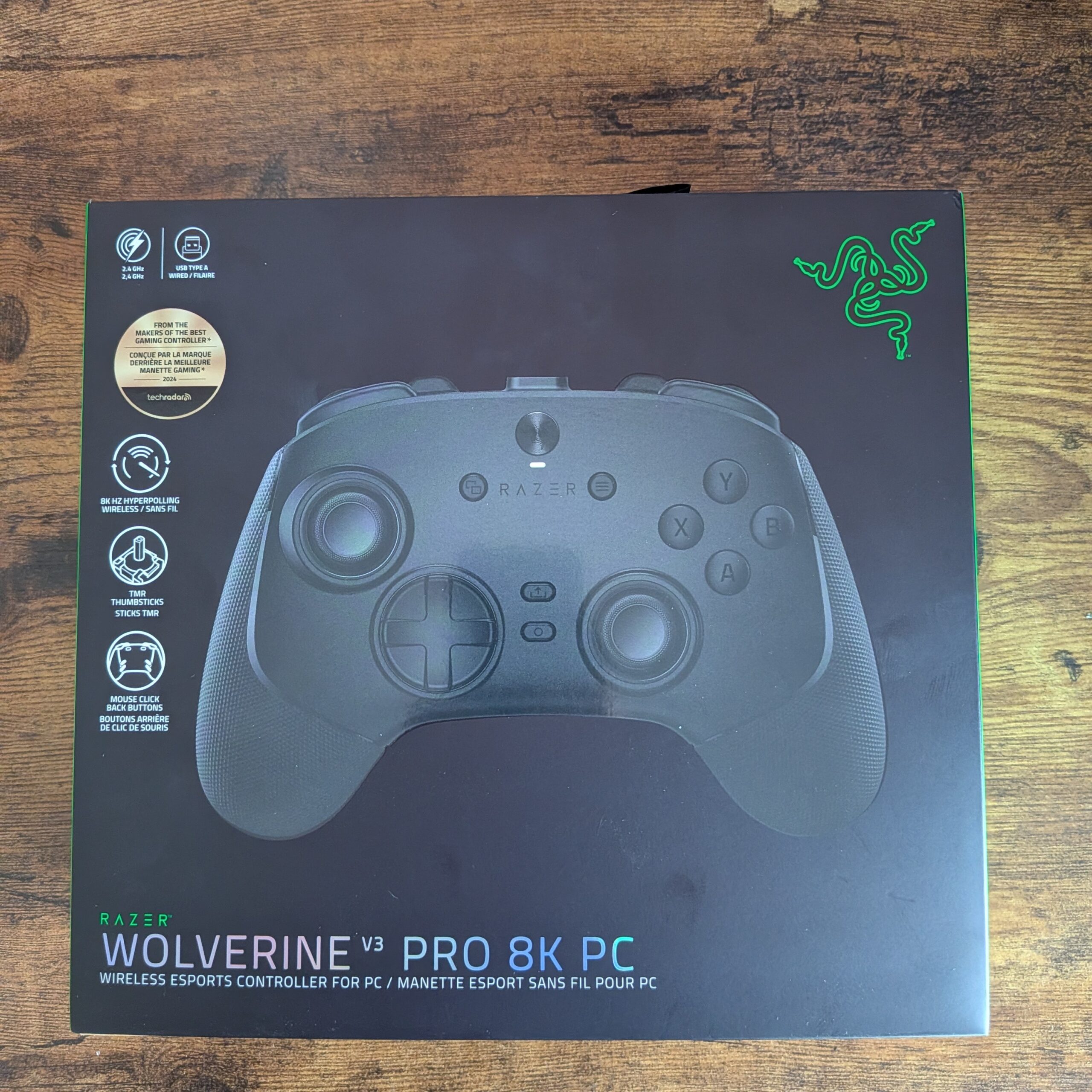 BOITE OUVERTE RAZER WOLVERINE V3 PRO 8K – MANETTE GAMING SANS FIL POUR PC